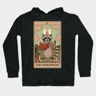 The Hierophant -  Raccoons Tarot Hoodie